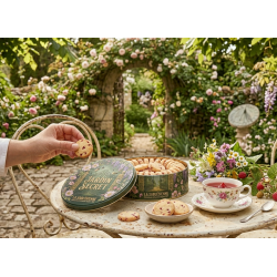 Boîte métal ronde Jardin...